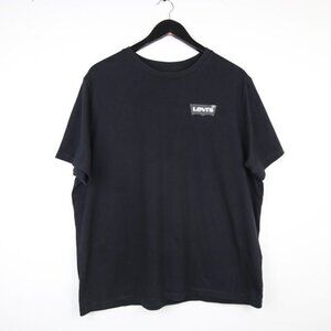 LEVI'S Trademark Classic Relaxed Fit Short Sleeve Black T-Shirt Men's